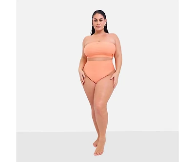 Rebdolls Plus Size Essential High Waist Bikini Bottom