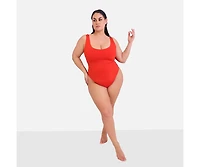 Rebdolls Plus Essential Tank Swimsuit W. Shelf Bra