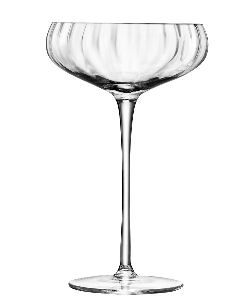Lsa International Aurelia Champagne Saucer 10oz Clear Optic x 2