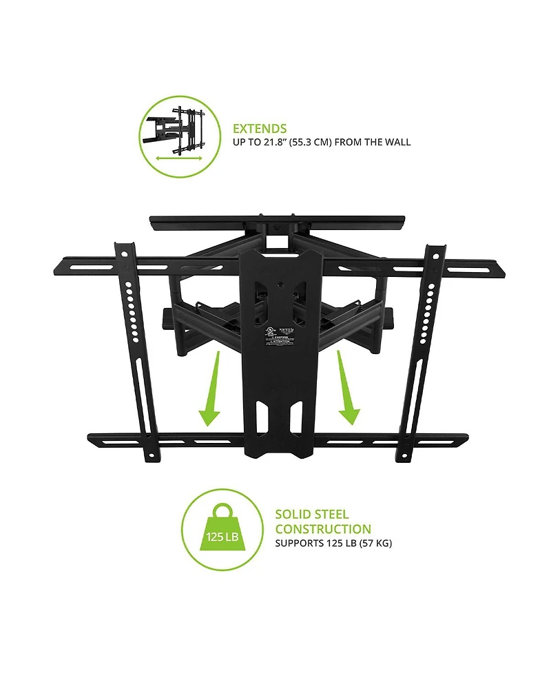 Kanto PDX650 Articulating Full Motion Tv Mount for 37" - 75"