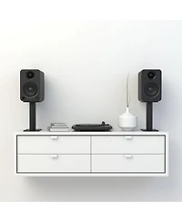 Kanto Yu Powered Bookshelf Speaker with Bluetooth & Rca Input (Matte Black) - Pair