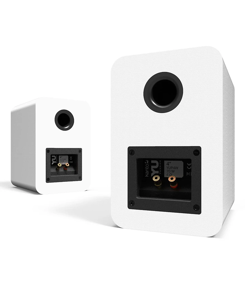 Kanto YUP4 Passive Bookshelf Speakers with 1" Silk Dome Tweeter and 4" Kevlar Woofer - Pair