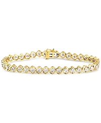 Diamond Open Link Tennis Bracelet (1/2 ct. t.w.) in Sterling Silver or Gold-Plated Sterling Silver