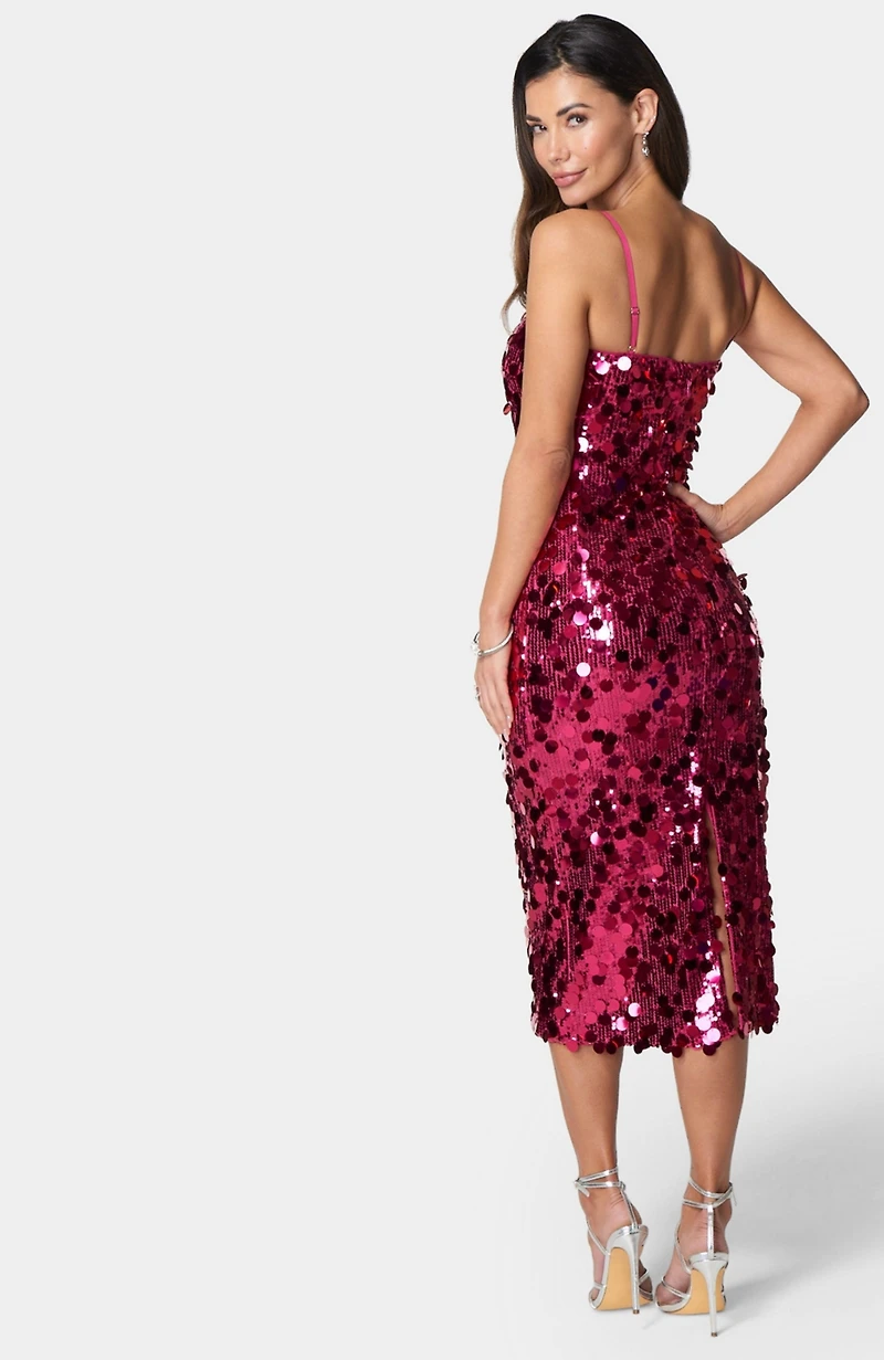 Bebe Women's Sequin Midi Dress