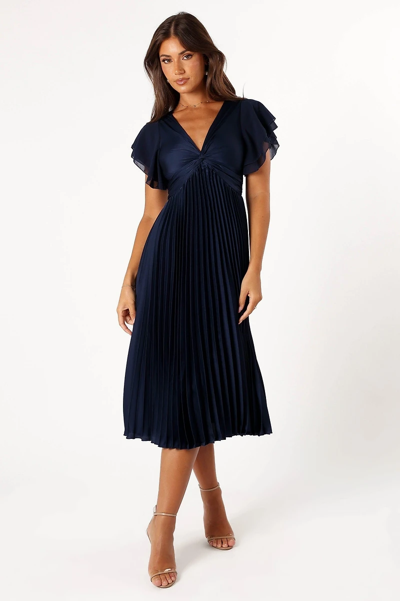 Petal and Pup Women's Nova Flutter Sleeve Midi Dress