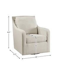 White Label Semplice 29" Swivel Chair