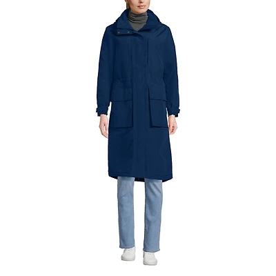 Lands' End Women's Squall Waterproof Insulated Winter Stadium Maxi Coat