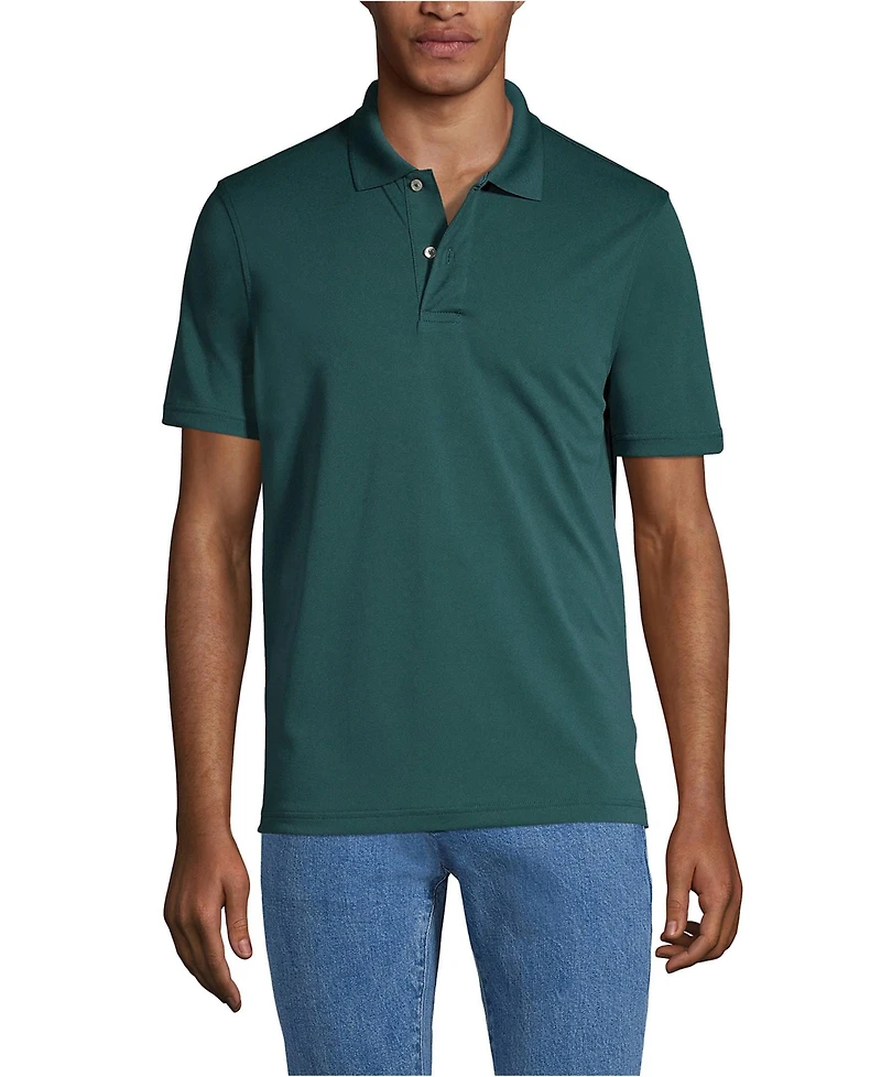 Lands' End Men's Short Sleeve Polyester Polo