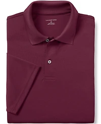 Lands' End Men's School Uniform Short Sleeve Polyester Polo Shirt