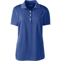 Lands' End Women's Short Sleeve Solid Active Polo