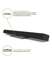 Kanto S10 Low-Profile Angled Sound Bar and Center Channel Speaker Stand