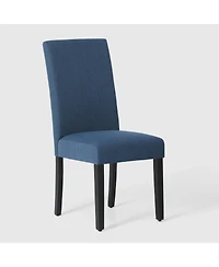 WestinTrends Upholstered Linen Fabric Dining Chair