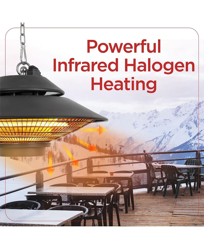 Black and Decker Patio Electric Heater for Ceiling, Heater for Outside with Remote Control