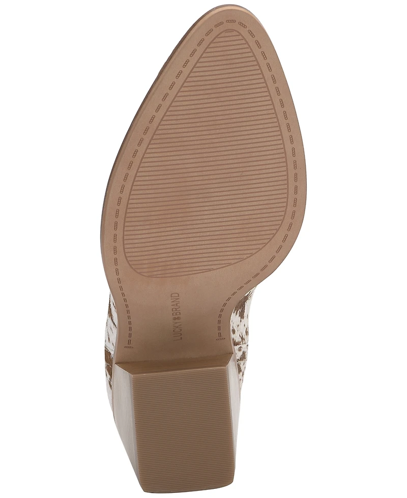 Lucky Brand Women's Sonah Block-Heel Westerm Booties