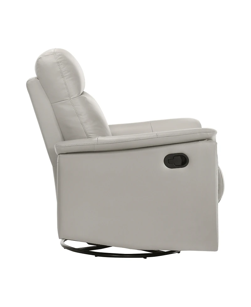 Homelegance Emillia 36" Leather Swivel Glider Reclining Chair