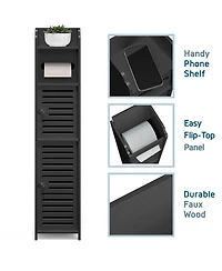 Nestl Narrow Bathroom Storage Cabinet & Organizer with 2 Doors & 3 Shelves