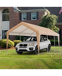 Slickblue Patio Heavy Duty All-Weather Carport-without Sidewall