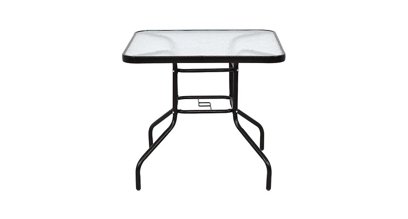 Slickblue Patio Square Table Steel Frame Dining Table