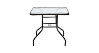 Slickblue Patio Square Table Steel Frame Dining Table