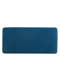 Manhattan Comfort Abigail 42.12" Velvet Upholstered Double Ottoman Bench