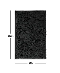 Ultra Soft Non-Slip Chenille Bath Rug - Quick Dry, Machine Washable Medium 20”x32”