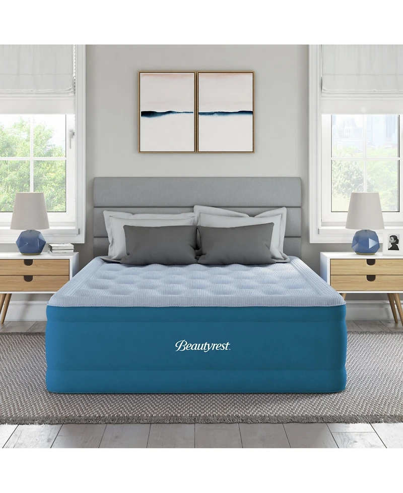 Beautyrest Comfort Plus 17" Inflatable Air Mattress with Built-In Pump