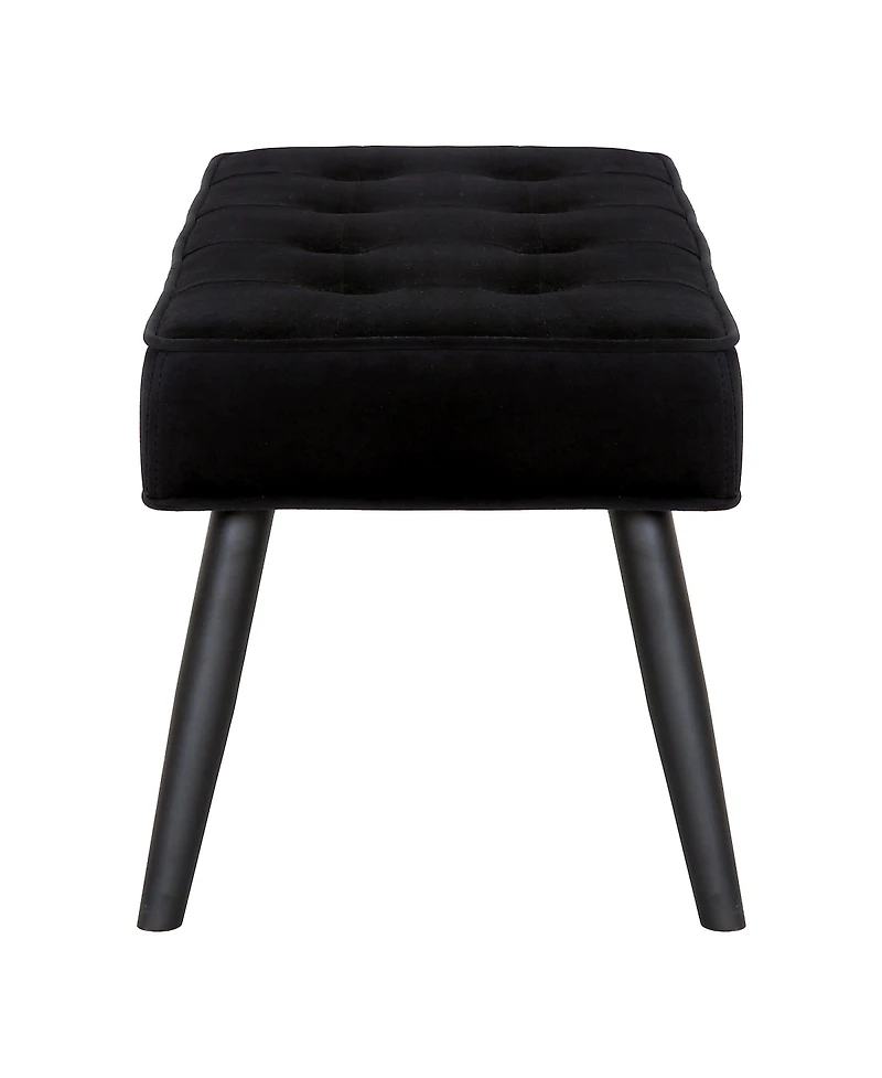 WestinTrends Velvet Tufted Bedroom Bench for Living Room & Entryway