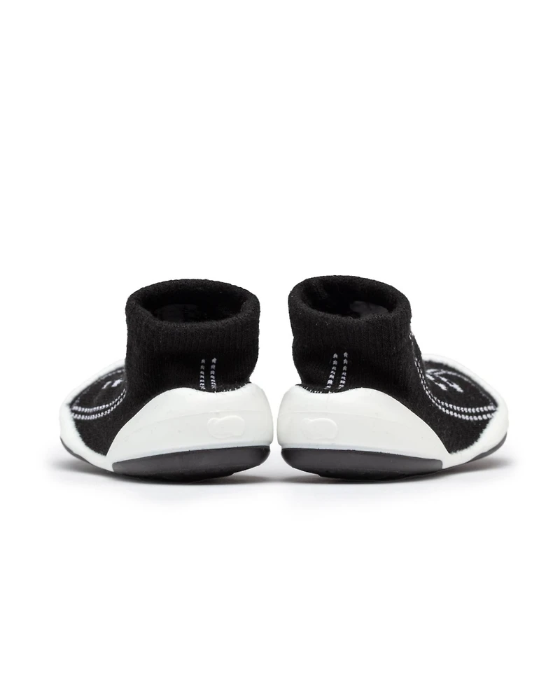 Komuello Infant Girl Boy Breathable Washable Non-Slip Sock Shoes Sneakers - Black