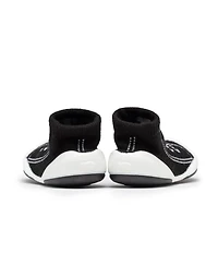 Komuello Infant Girl Boy Breathable Washable Non-Slip Sock Shoes Sneakers - Black