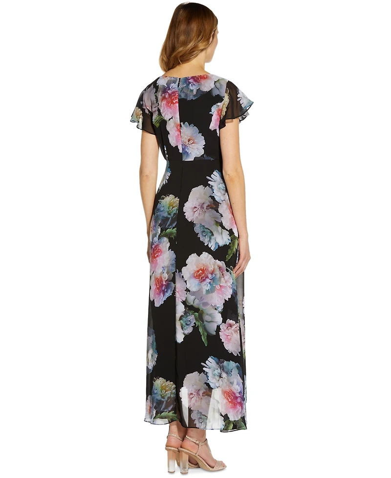 Adrianna Papell Floral Print Jumpsuit