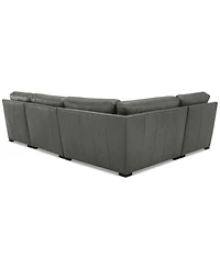 Radley 113" 4-Pc. Leather Wedge Sectional, Created for Macy's
