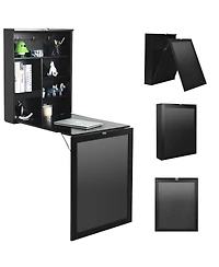 Slickblue Convertible Wall Mounted Table with A Chalkboard