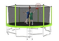 Streamdale Furniture 16ft Trampoline with Bar, Hoop & Enclosure