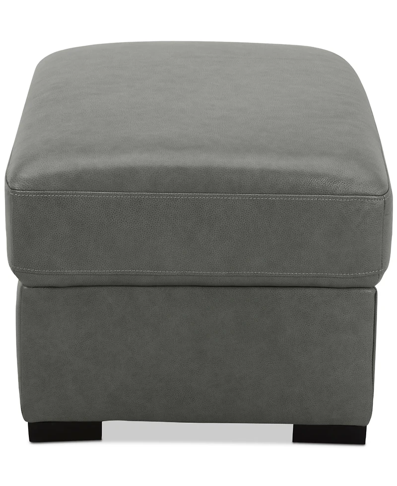 Radley 32" Leather Ottoman, Created for Macy's
