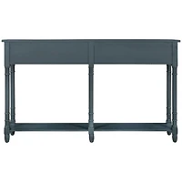 Simplie Fun Console Table Sofa Table Easy Assembly With Two Storage Drawers And Bottom Shelf