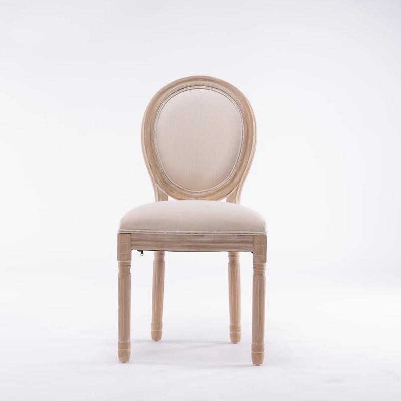 Streamdale Vintage Linen Dining Chair, Set of 2