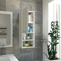 Streamdale Mila White Bathroom Cabinet with Internal & External Shelves