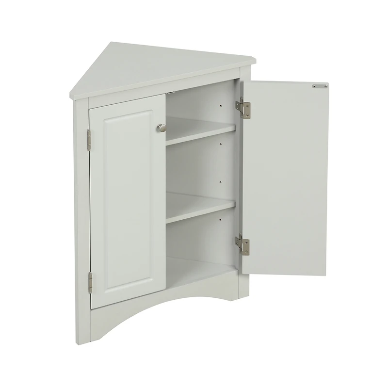 Streamdale Adjustable Shelves Triangle Bathroom Storage Cabinet