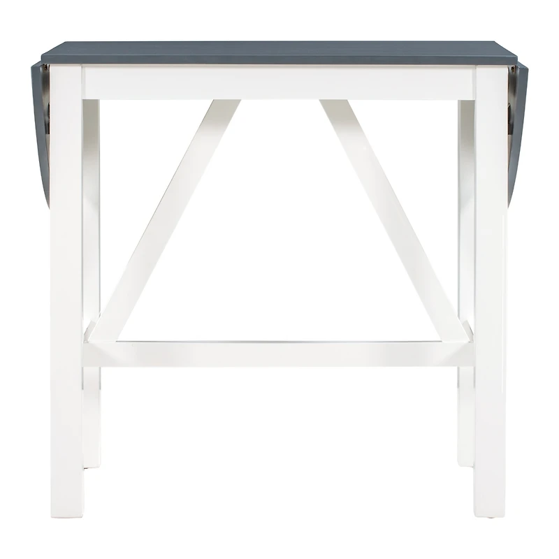 Simplie Fun 3-Piece Wooden Counter Height Dining Set with 2 Chairs for Small Spaces