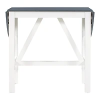 Simplie Fun 3-Piece Wooden Counter Height Dining Set with 2 Chairs for Small Spaces