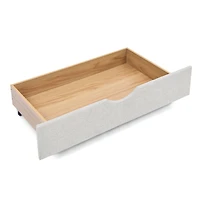 Simplie Fun Queen Size Upholstered Daybed with Drawers, Beige