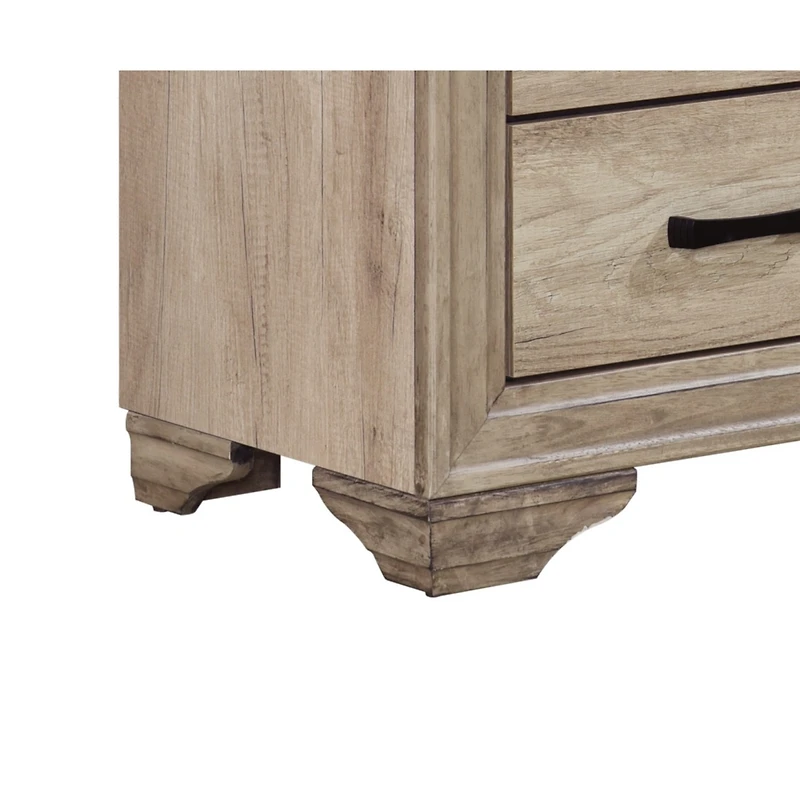 Streamdale Furniture Natural Finish Nightstand for Bed Side Table