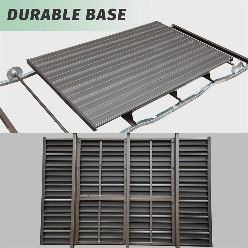 Retro Glider Benches with Canopy for Outdoor Use