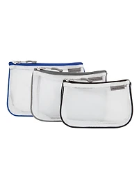 Travelon Set of 3 Assorted Piped Pouches