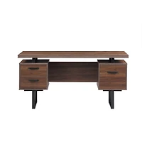 Streamdale Home Office Desk with Drawers and Hanging Files (59")