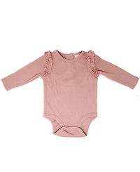 Baby Mode Baby Girls Take Me Home 3 Piece Layette Set, Mauve Leopard