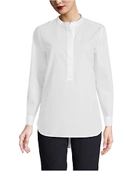 Lands' End Women's No Iron Banded Collar Popover Shirt