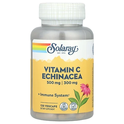 Solaray Vitamin C Echinacea - 120 VegCaps