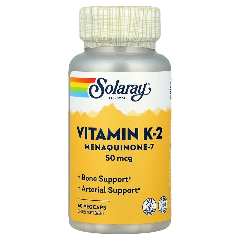 Solaray Vitamin K-2 Menaquinone-7 50 mcg - 60 VegCaps