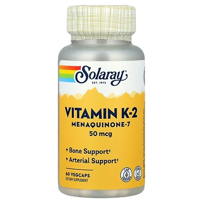 Solaray Vitamin K-2 Menaquinone-7 50 mcg - 60 VegCaps